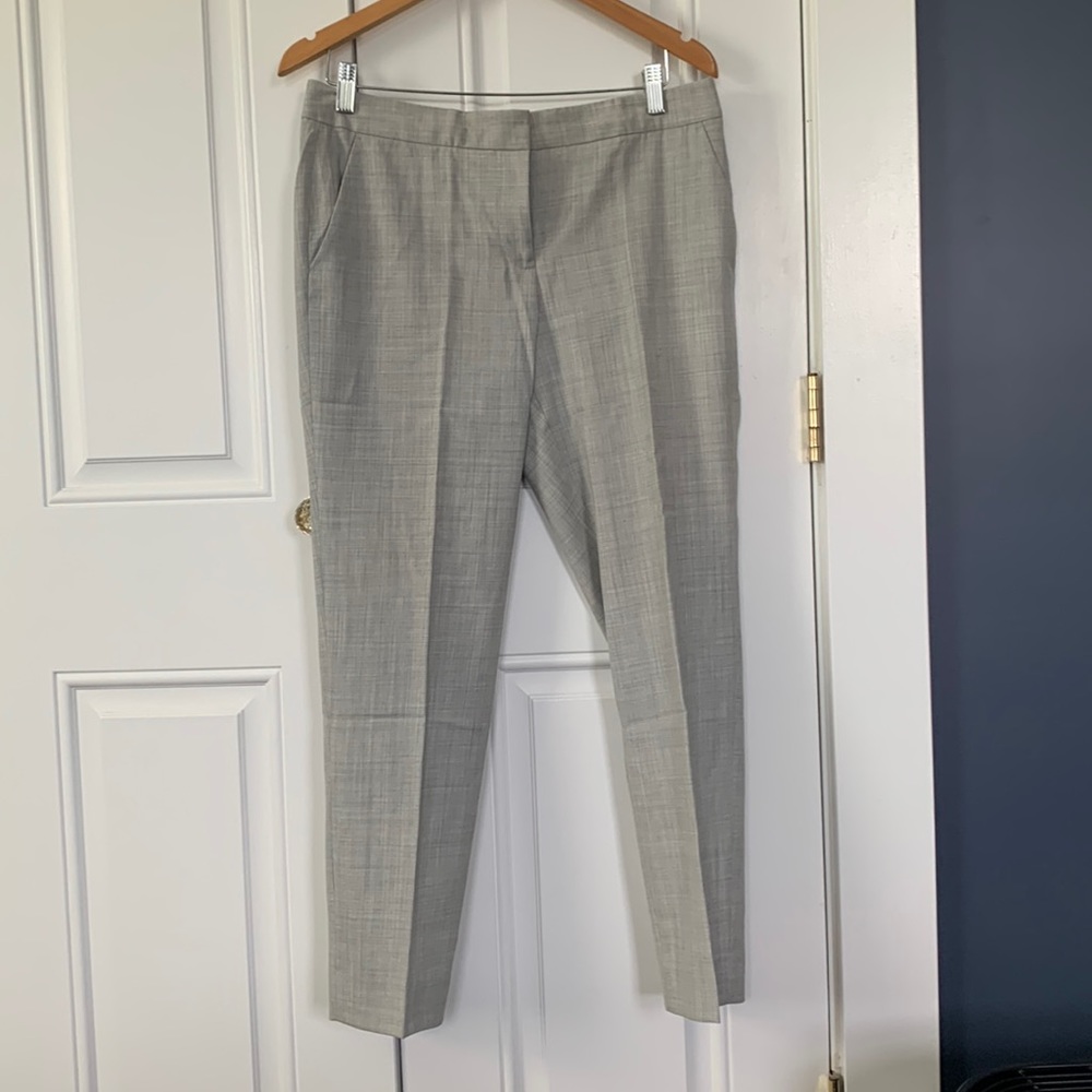 J.Crew Gray patterned trouser pants